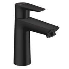 Grifo de lavabo monomando Talis 110 Coolstart negro mate desagüe automático Hansgrohe