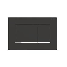 Pulsador Sigma30 Negro Mate Cromado Geberit