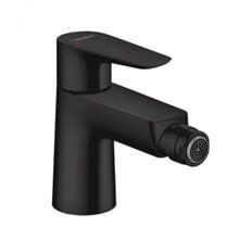 Grifo de bidé monomando Talis E negro mate con desagüe automático Hansgrohe