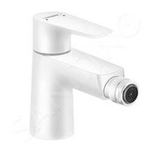 Grifo de bidé monomando Talis E blanco mate con desagüe automático Hansgrohe