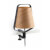 Aplique de pinza STOOD negro y madera Faro