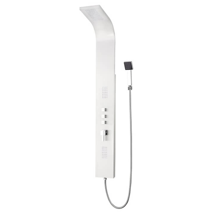 Columna de ducha Gocta Blanco Inox de GME