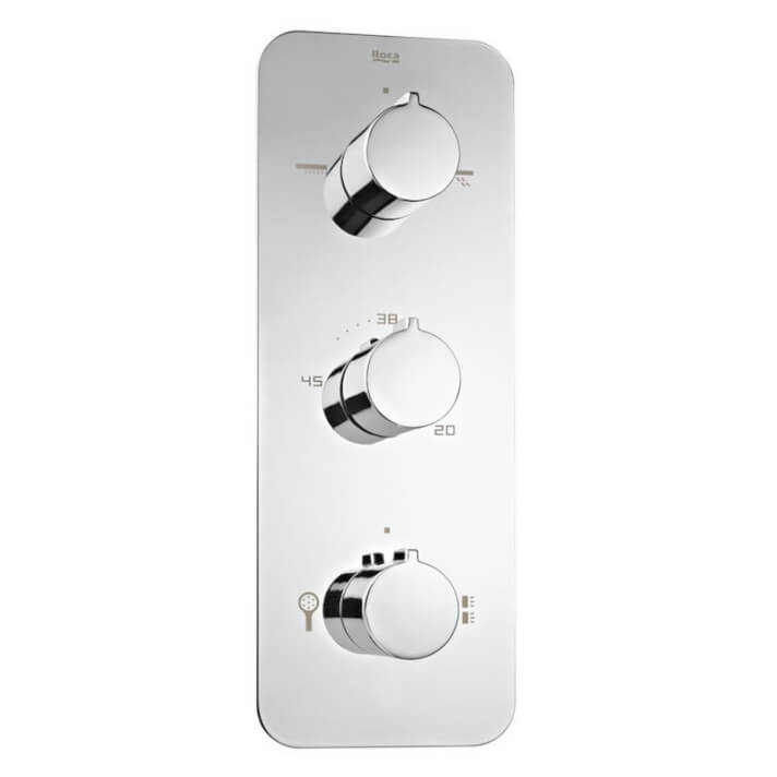 Grifo ducha termost&aacute;tico 4 v&iacute;as Puzzle Roca