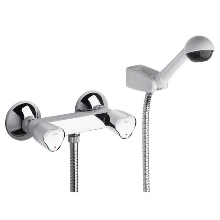 Conjunto grifo ducha exterior Brava Roca