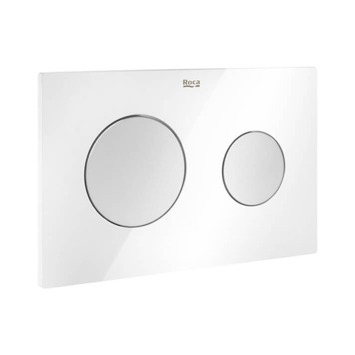 Placa PL10 Dual Combi (Blanco y Gris) One Roca