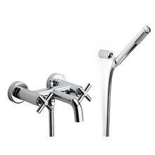 Grifo de bañera-ducha bimando exterior Loft Roca