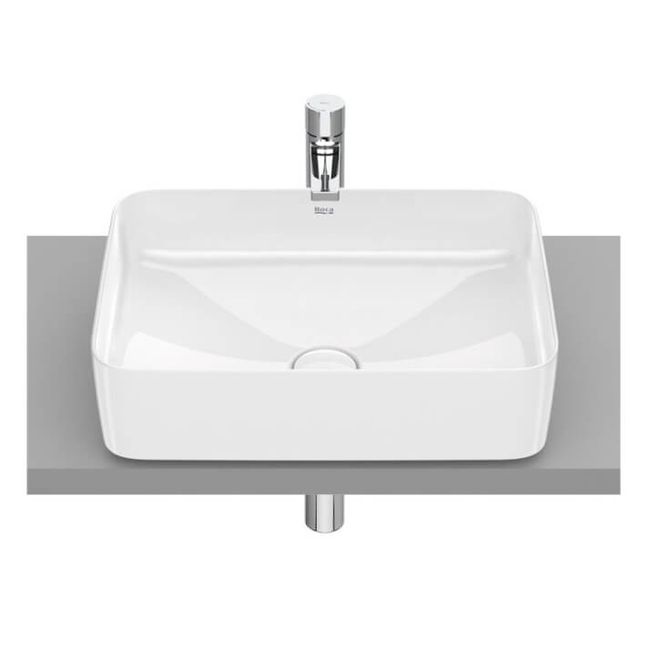 Lavabo sobrencimera Inspira Square Roca 50x37 cm