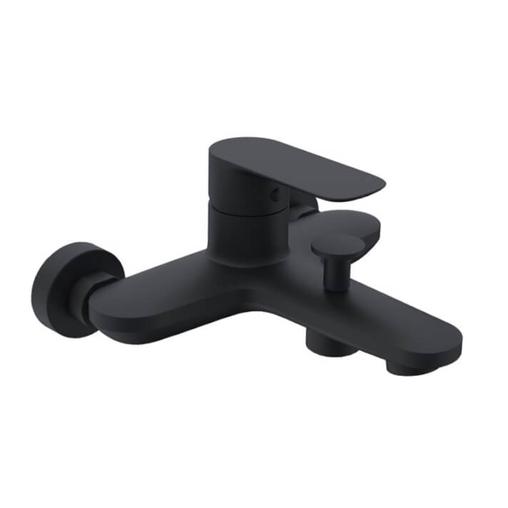 Conjunto grifer&iacute;a de ducha y ba&ntilde;era Cassio negro de GME