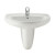Lavabo semipedestal Victoria 52x41cm Roca