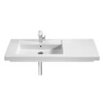 Lavabo mural o sobremueble Prisma dcha 110cm Roca