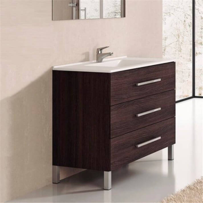 Mueble con lavabo Roble Sinatra Ribera 80 TEGLER