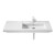Lavabo mural o sobremueble Prisma dcha 90cm Roca