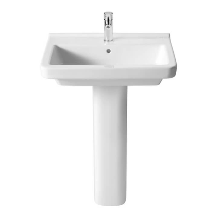 Lavabo con pedestal Dama 60x46cm Roca