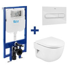 Pack inodoro suspendido MERIDIAN COMPACTO ROCA