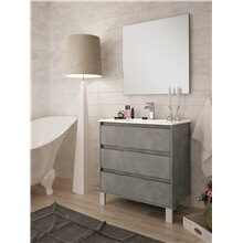 Mueble con lavabo 100 cm Cemento Bolton BañoStar