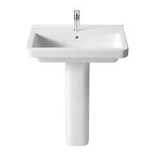 Lavabo con pedestal Dama 65x46cm Roca