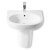 Lavabo semipedestal Meridian 50x46cm Roca