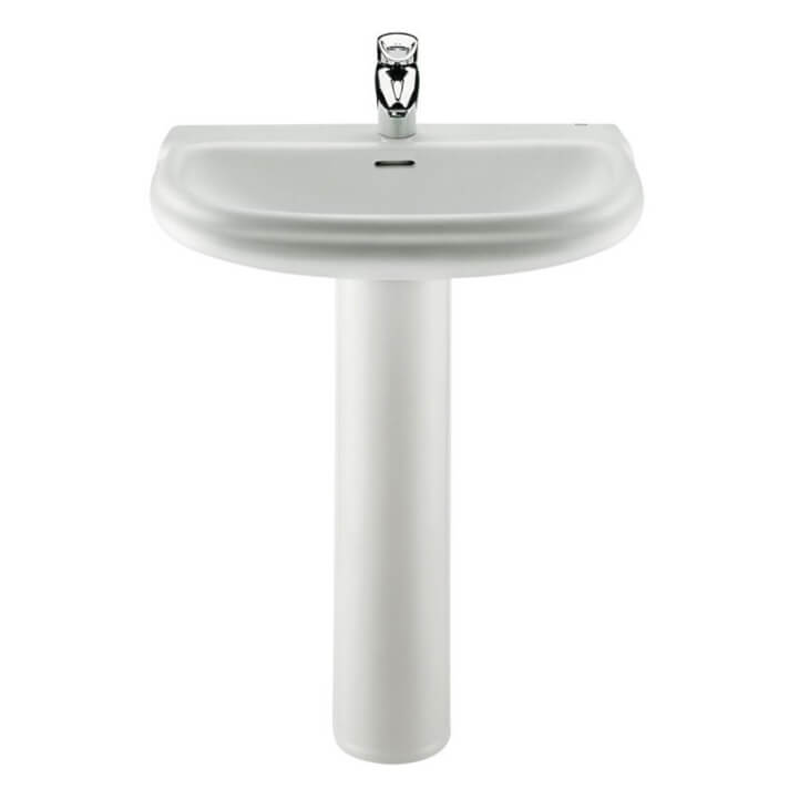 Lavabo con pedestal Dama Retro 63x50,5cm Roca