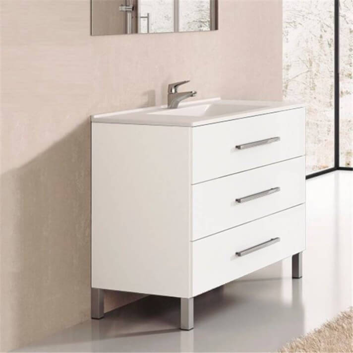 Mueble con lavabo Blanco brillo Ribera 70 TEGLER