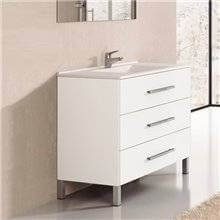 Mueble con lavabo Blanco brillo Ribera 80 TEGLER