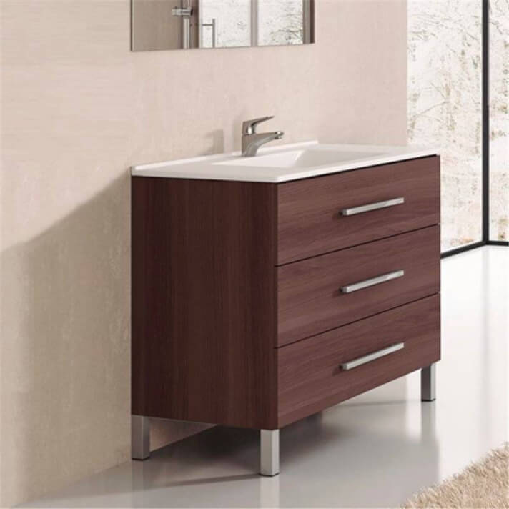 Mueble con lavabo Fresno Tea Ribera 100 TEGLER