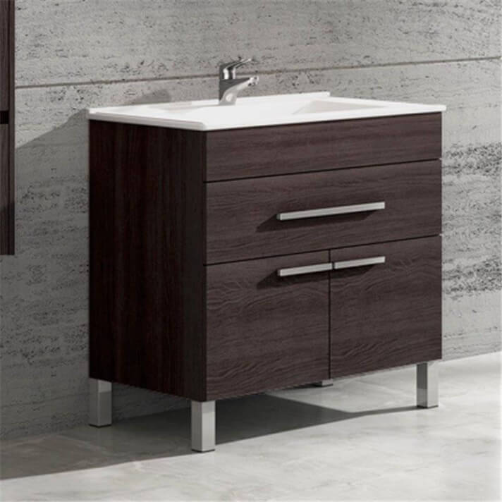 Mueble con lavabo Roble Sinatra 80 Bah&iacute;a TEGLER