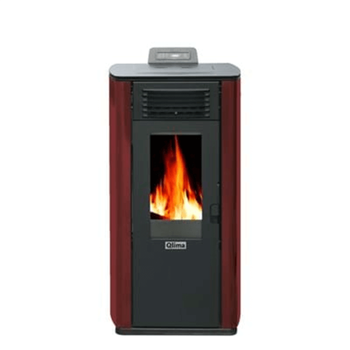 Estufa de pellets Fiorina 90 S-Line rojo Qlima