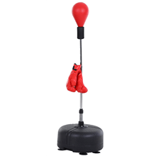 Saco de boxeo con altura ajustable rojo Homcom