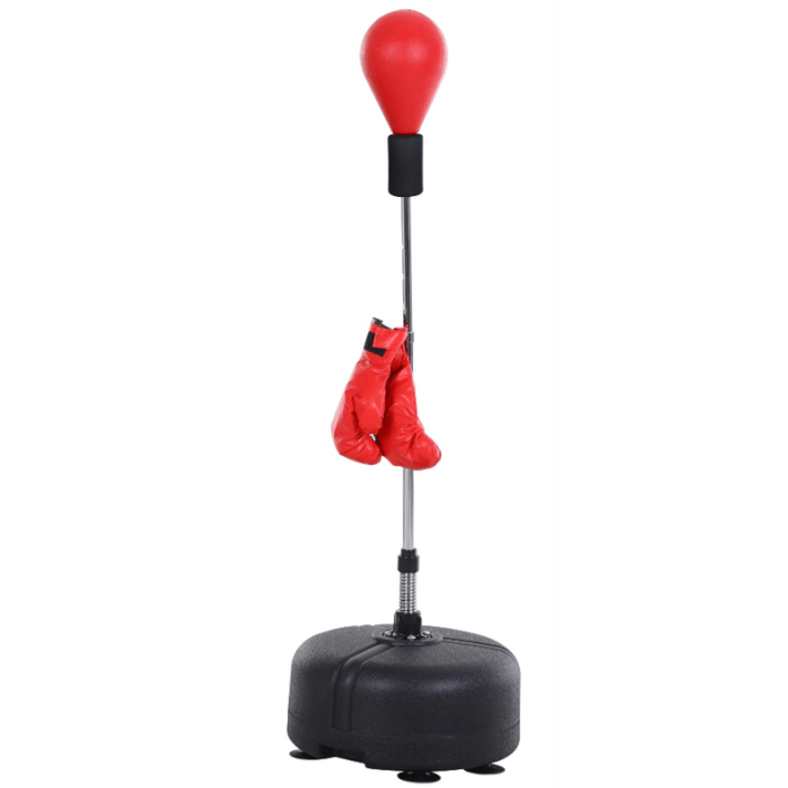 Saco de boxeo con altura ajustable rojo Homcom