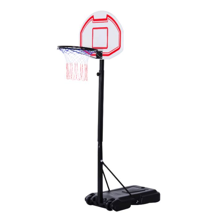 Canasta de baloncesto regulable con ruedas Homcom