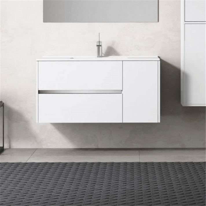Mueble con lavabo 80 Blanco brillo &Iacute;taca TEGLER
