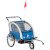 Remolque infantil para bicicleta de 2 plazas azul y gris Homcom