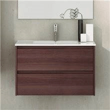 Mueble con lavabo de fondo reducido 50 Fresno Tea Ibiza TEGLER