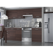 Cocina 240cm castaño Economy Tarraco