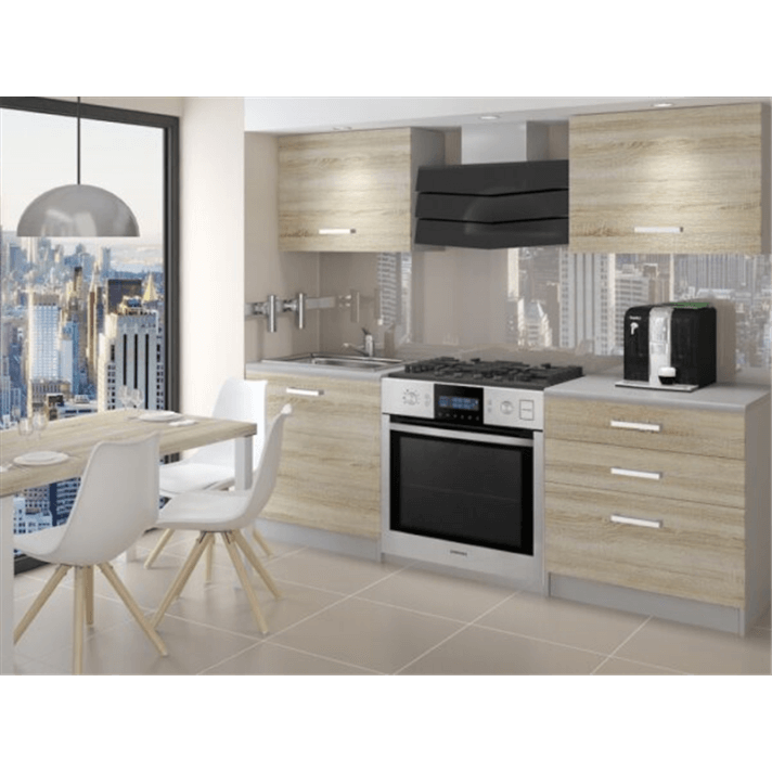 Cocina 120cm sonoma Saturno Tarraco