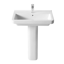 Lavabo con pedestal Dama 70x46cm Roca
