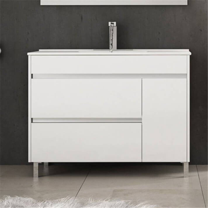 Mueble con lavabo 80 Blanco brillo Caprera TEGLER