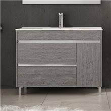 Mueble con lavabo 100 Roble Smoky Caprera TEGLER