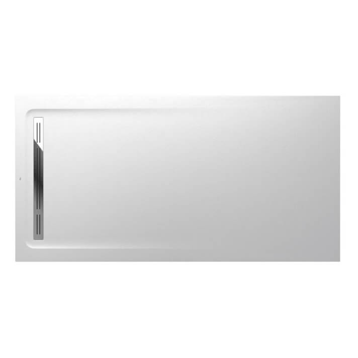 Plato de ducha 140 x 90cm blanco Aquos Roca