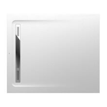 Plato de ducha 100x90cm blanco Aquos Roca