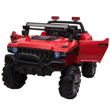 Coche eléctrico todoterreno con carga hasta 50kg rojo Homcom