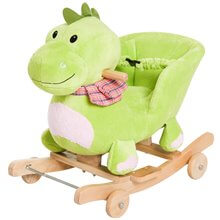 Caballo balancín de dinosaurio para bebé Homcom