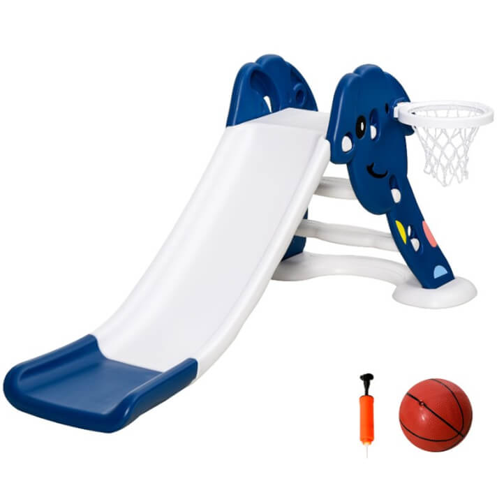 Tobog&aacute;n infantil para interior o exterior azul Homcom
