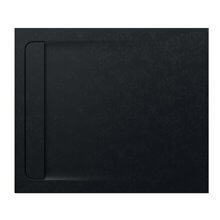 Plato de ducha 120x100cm negro Aquos Roca