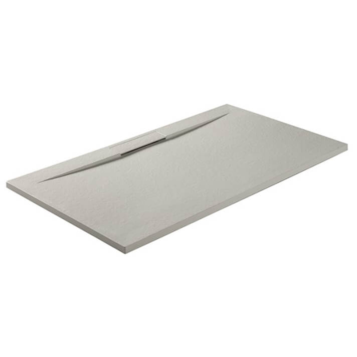 Plato de ducha blanco con desag&uuml;e oculto SIDE PLUS de GME