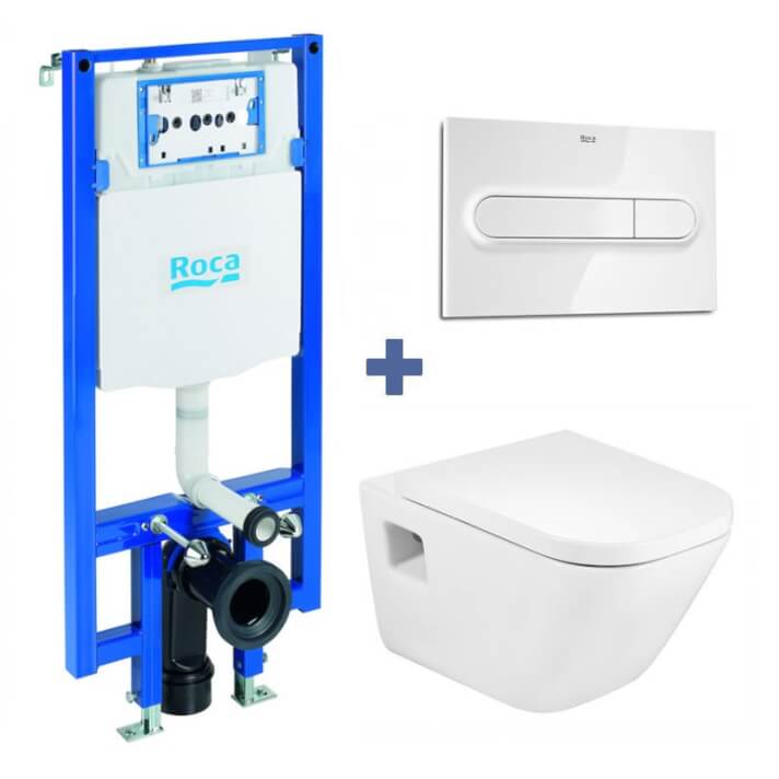 Pack inodoro suspendido The Gap COMPACTO ROCA