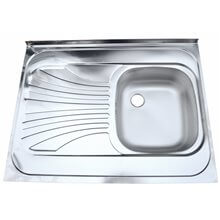 Fregadero de cocina escurridor izquierdo 80x60 Aisi