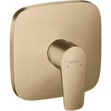 Grifo de ducha monomando empotrado cobre cepillado Talis E Hansgrohe