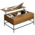 Mesa de centro elevable de madera y metal Homcom