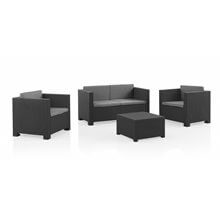 Conjunto de jardín de color grafito Diva Confort SHAF